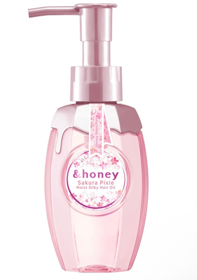 【🌸 春季限量爆款】日本 &honey Pixie 3.0 蜂蜜滋潤絲滑護髮油 (櫻花限定版) 100ml | 撫平毛躁 柔順亮澤